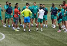 Abel comanda treino no Allianz Parque na véspera de jogo contra Inter