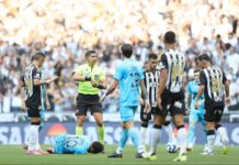Neymar, do Santos, crítica gramado da arena do Atlético-MG: “Sintético é uma merda”