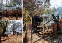 Incêndio destrói paiol na zona rural de Votuporanga