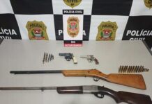 Homem é preso com armas ilegais em Sebastianópolis do Sul
