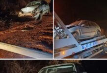 Motorista bêbado derruba poste na estrada entre Fernandópolis e Meridiano