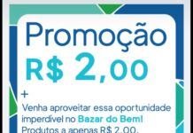 Bazar do Bem promove liquidação com preço único de R$ 2