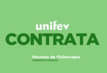 Unifev abre processo seletivo para docente de Fisioterapia