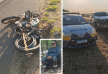 Motociclista morre em colisão com caminhonete em Cardoso