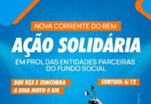 Ação Solidária: Rotary e Fundo Social sortearão moto 0 km em benefício das entidades