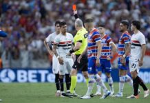 Rigoni é expulso contra o Fortaleza e desfalca São Paulo em clássico