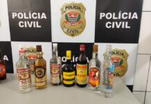 Polícia apreende garrafas de bebidas sem nota fiscal durante operação em Novo Horizonte