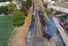 Concessionária recebe 56 multas em 5 anos por incêndios às margens de linha férrea