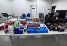 Receita Federal apreende eletrônicos importados avaliados em R$ 800 mil em transportadora