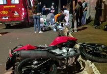 Homem morre em acidente de moto após buscar enteada na faculdade em Araçatuba