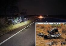 Casal morre ao bater o carro de frente contra van com estudantes em Buritama