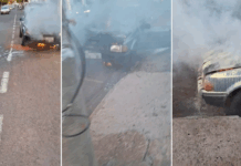 Incêndio danifica veículo na área central de Votuporanga