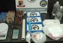 Força Tática intercepta traficante com 3,2 kg de cocaína na Estrada do 27