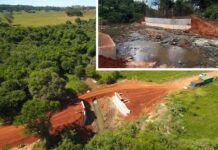 Prefeitura prorroga prazo para entrega da ponte sobre o Córrego Piedade