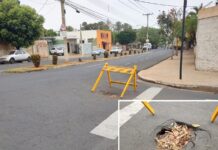 Buraco ‘reabre’ na Avenida da Saudade; Débora Romani pede conserto