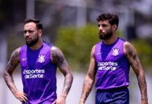 Corinthians faz penúltimo treino com Hugo e Maycon em campo e Memphis ainda em tratamento