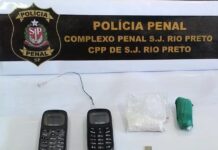 Drogas e celulares são encontrados escondidos em perna amputada de detento em Rio Preto