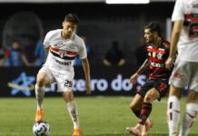 Pablo Maia sofre trauma no tornozelo e será reavaliado no São Paulo