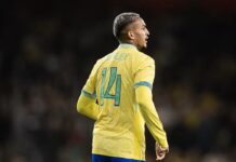 Wesley será titular da lateral direita do Brasil contra a Tunísia