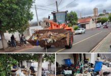 Acúmulo de lixo: Prefeitura retira 3 toneladas de materiais de casa em Votuporanga