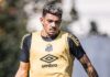 Tiquinho Soares fica fora de reapresentação do Santos e é dúvida para jogo contra o Cruzeiro