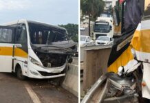 Acidente com ônibus escolar deixa feridos em rodovia em Rio Preto