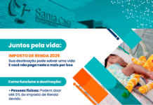 Juntos pela vida: destine seu imposto de renda para a Santa Casa