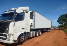 Caminhão roubado na Rodovia Euclides da Cunha é recuperado em MG