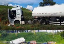 Motorista morre após ser arremessado de carreta na Rodovia Washington Luís, em Mirassol