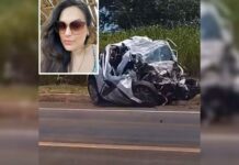 Jovem morre ao bater carro que dirigia contra caminhão em Santo Antônio do Aracanguá