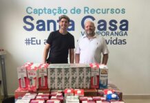 Santa Casa recebe doação de 114 litros de leite arrecadados em campeonato solidário