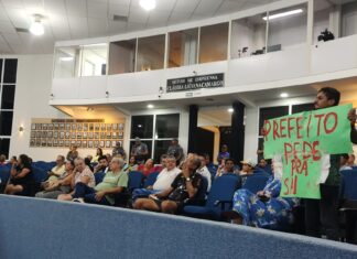 Vereadores voltam a enfrentar protesto na Câmara por aumento na conta de água