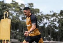 Thaciano trabalha com elenco e pode ser reforço contra o Noroeste