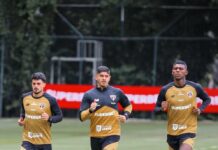São Paulo faz treino tático de olho em semifinal contra o Palmeiras