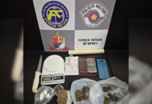 Polícia Militar prende suspeito de tráfico de drogas em Votuporanga