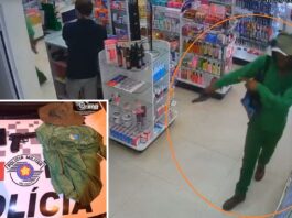Homem suspeito de fingir ser cliente, render funcionários e roubar farmácia é preso