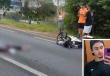 Jovem morre em acidente entre moto e caminhão na Rodovia Washington Luís