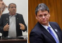 Wartão protocola Título de Cidadão Votuporanguense à Tarcísio de Freitas