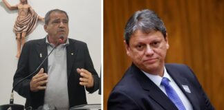 Wartão protocola Título de Cidadão Votuporanguense à Tarcísio de Freitas