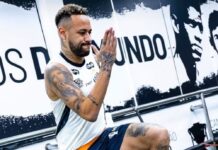Neymar vai ao CT e treina parte física em dia de folga do Santos
