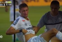 Vinicius Lira rompe o ligamento do joelho esquerdo e não deve mais defender o Santos na temporada