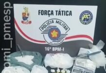 Força Tática prende dupla e apreende quase 2 kg de cocaína em Votuporanga