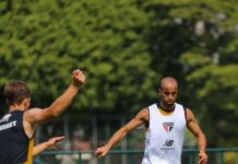 Lucas Moura se aproxima de retorno no São Paulo