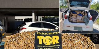 Homem é preso ao tentar fugir com mais de meia tonelada de maconha em rodovia de Nhandeara