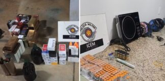 Polícia apreende remédios para emagrecer e anabolizantes escondidos em fogão e skate elétricos