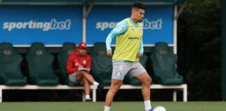 Paulinho não treina, mas pode voltar ao Palmeiras contra a Jacuipense