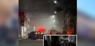 Incêndio destrói estoque de loja de roupas em Santa Fé do Sul