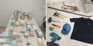 Homens são abordados com placa de carro irregular e polícia descobre série de furtos após invasão pelo telhado