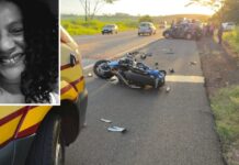 Moradora de Monte Aprazível morre em colisão com motocicleta