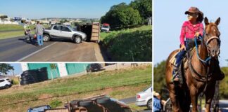 Competidora de 8 anos da prova dos três tambores morre após picape capotar em Jales